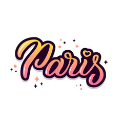 Paris hand lettering