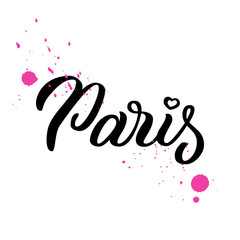 Paris hand lettering