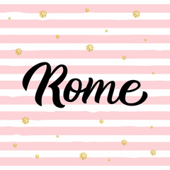 Rome hand lettering