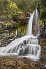 Fototapeta na wymiar Low Flow Upper Cataract - Cataract Falls in Indiana