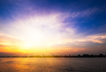 Sunset at riverside