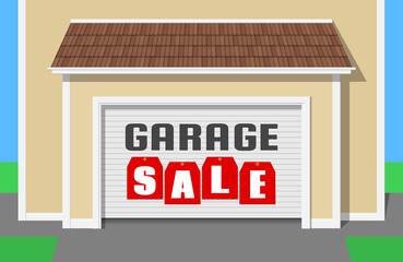 garage sale illustration