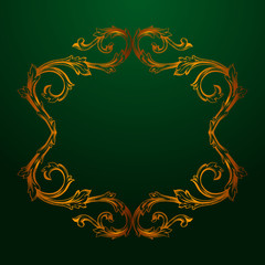 Vector baroque of vintage elements for design. 