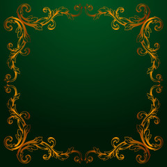 Vector baroque of vintage elements for design. 