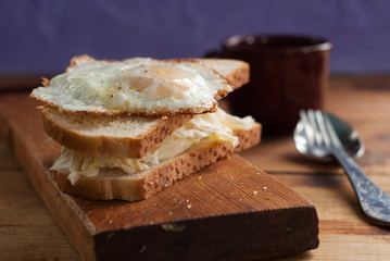 Home made sandwich, homemade food,