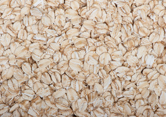 Close up oat flakes