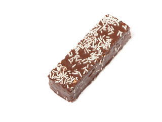 Waffle cake in chocolate glaze