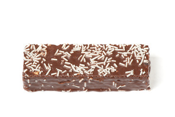 Waffle cake in chocolate glaze
