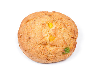 Single cookie isolated on white