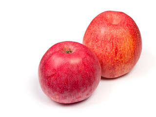 Red apples isolated