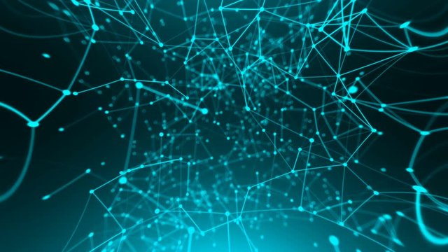 Abstract connection dots. Digital background. 3d rendering