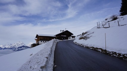 Schwaz Tirol Österreich Pillberg in der Nähe von Innsbruck Winter Nebel