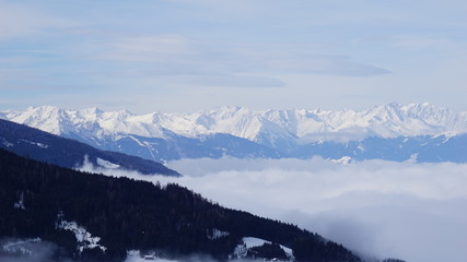 Schwaz Tirol Österreich Pillberg in der Nähe von Innsbruck Winter Nebel