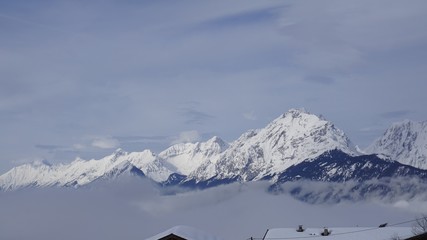 Schwaz Tirol Österreich Pillberg in der Nähe von Innsbruck Winter Nebel