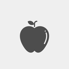 Apple flat vector icon