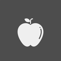 Apple flat vector icon