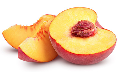 Peach fruit slice