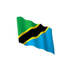 Tanzania flag, vector illustration