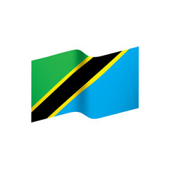 Tanzania flag, vector illustration