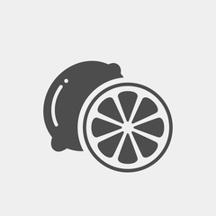 Lemon flat vector icon