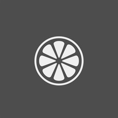 Fototapeta premium Citrus flat vector icon
