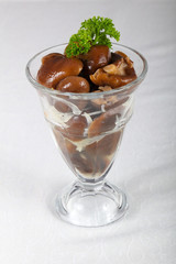 Seasonal pickled mushrooms