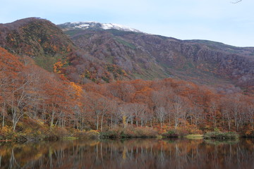 晩秋の鶴間池　Tsuruma pond in late autumn / Mt.Chokai, Yamagata, Japan