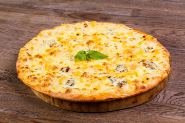 Four cheese pizza