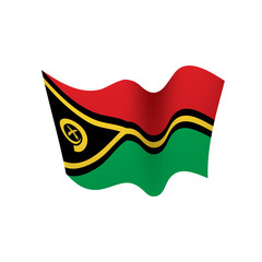 Vanuatu flag, vector illustration