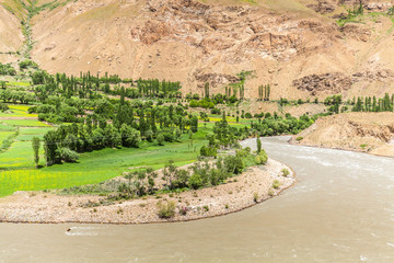 Nice view of Pamir in Tajikistan