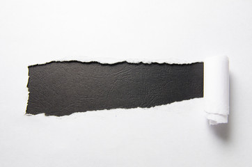 Torn paper with blank space for your message