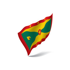 Grenada flag, vector illustration