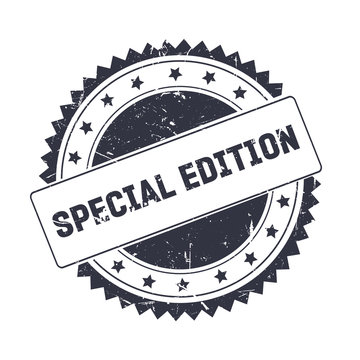 Special Edition Black grunge stamp isolated