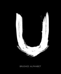 Alfabeto Spennellato Lettera U