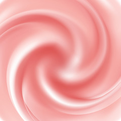 Vector yogurt swirl ice cream background.