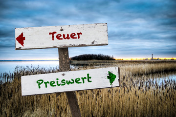 Schild 315 - Preiswert