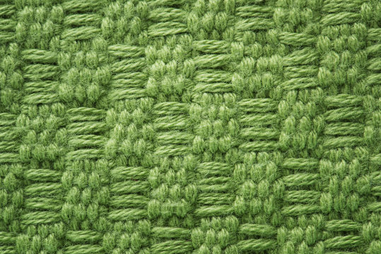 Green Fabric Closeup