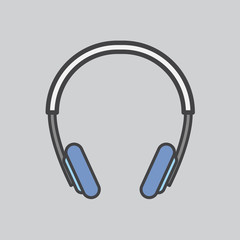 Illustration of headphones icon 