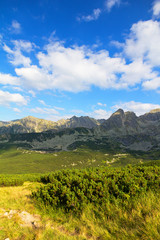 Fototapeta na wymiar View on mountains on a sunny day in summer, Tatra Mountains, Poland