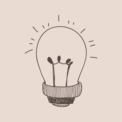 Illustration of a light bulb