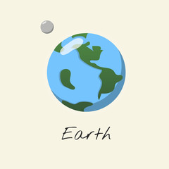 Illustration of earth icon