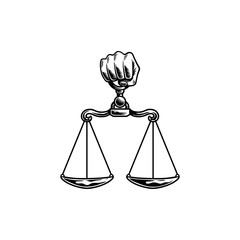 Illustration of law icon