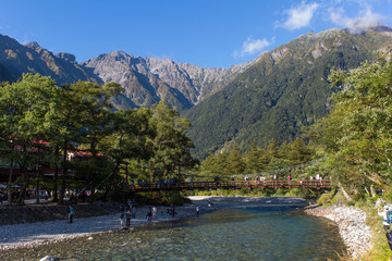 河童橋と穂高岳／上高地