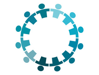 sfondo, amici, solidarietà, riunione, girotondo,