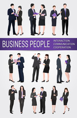 Business people Interaction Cooperation Communication