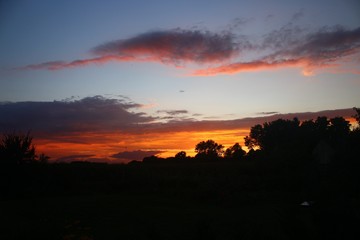 Sonnenuntergang in Deutschland