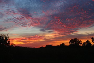 Sonnenuntergang in Deutschland