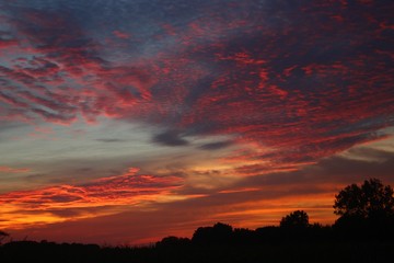 Sonnenuntergang in Deutschland