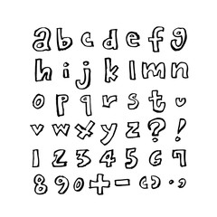 벡터 문자 / 손으로 쓴 글씨체