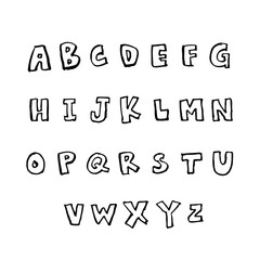 벡터 문자 / 손으로 쓴 글씨체